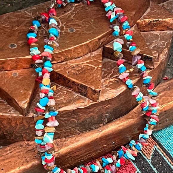 Native American Multi Stone Necklace - Picture 7 of 11